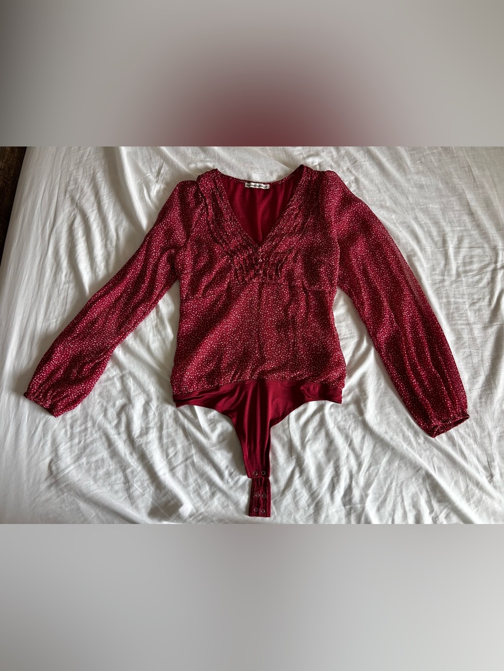 Abercrombie & Fitch | V-Neck Long Sleeve Bodysuit - Picture 3 of 7